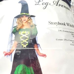2 Pc. Halloween costume Storybook Witch, sz M
